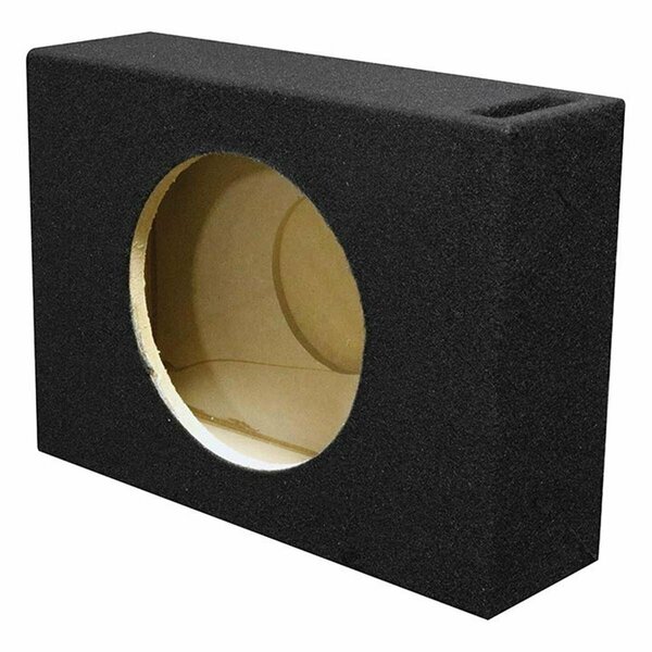 Q Power Single 12 in. Shallow Mount Empty Woofer Enclosure BQSHALLOW112V